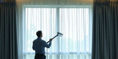 Commercial drapes cleaning service hendra hotels offices