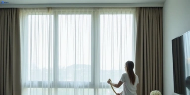 Delicate sheer drape cleaning hendra Matty Curtain Cleaning