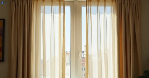 Dull dusty drapes in hendra before professional cleaning